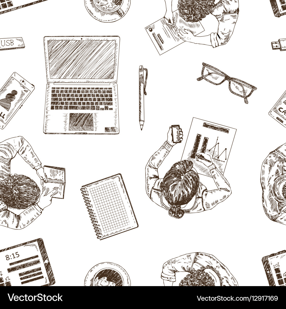 Business Workflow Pattern vector image
