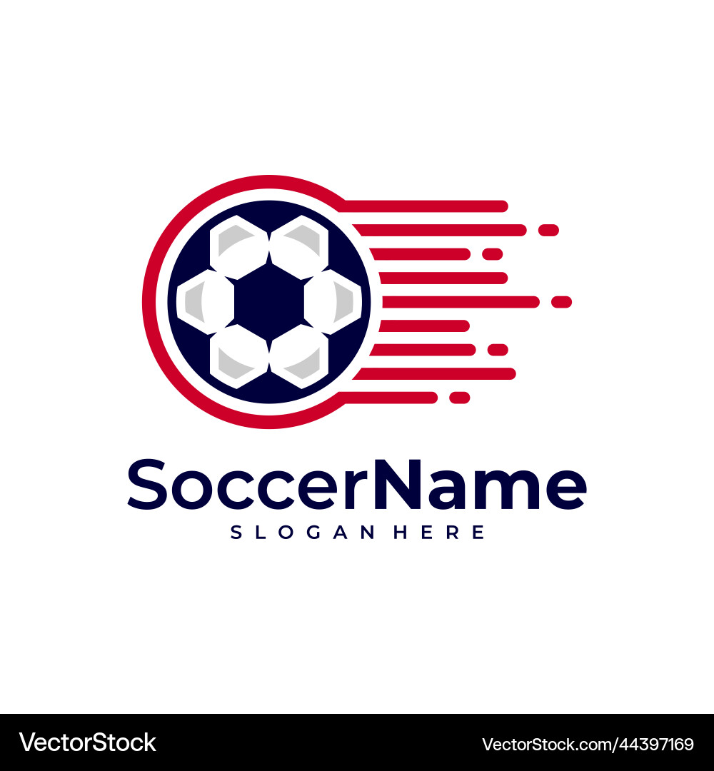 Fast Soccer Logo - Dynamic Motion vector image