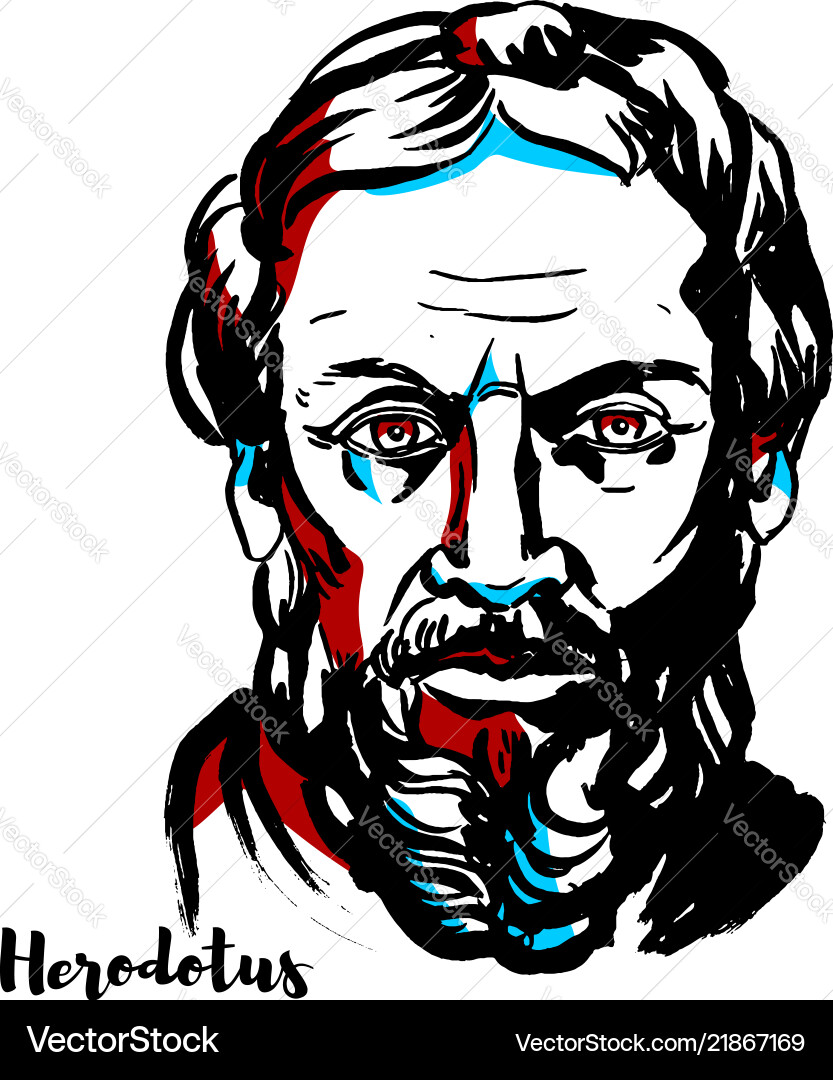 Herodotus Herodotus vector image