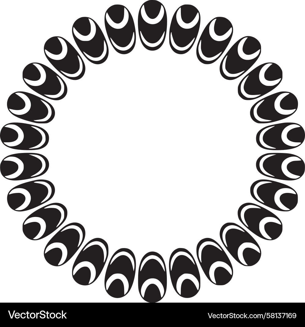Intricate Circular Abstraction Vector Image