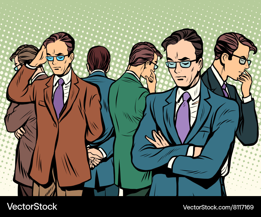 Thinking Scientist - Problem Solving Vector Image