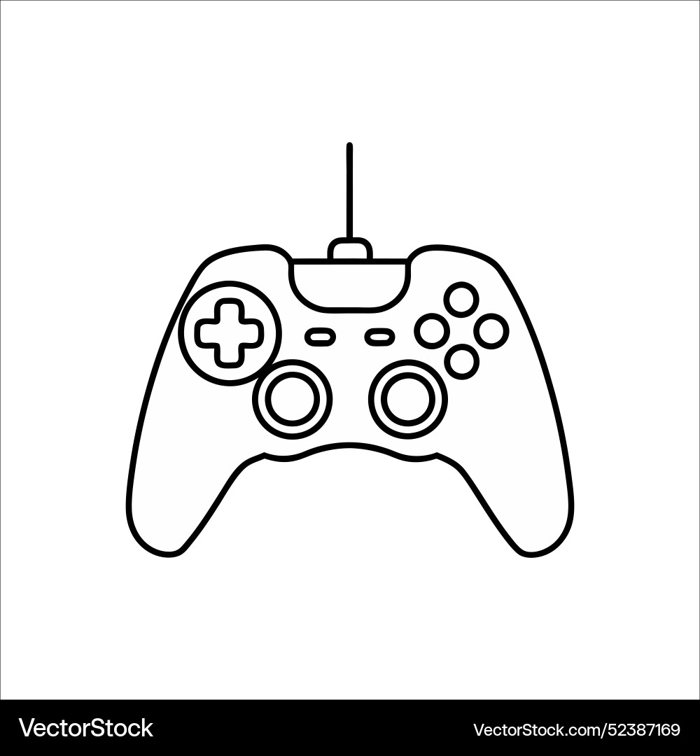 Video game joystick controller Video game joystick controller Vector Image