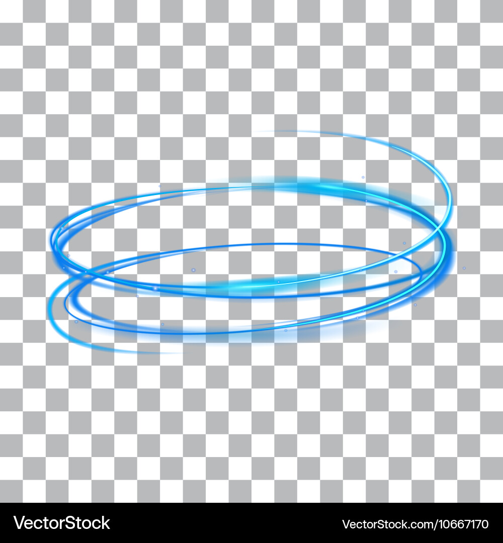 Light glowing effect on isolated background vector image