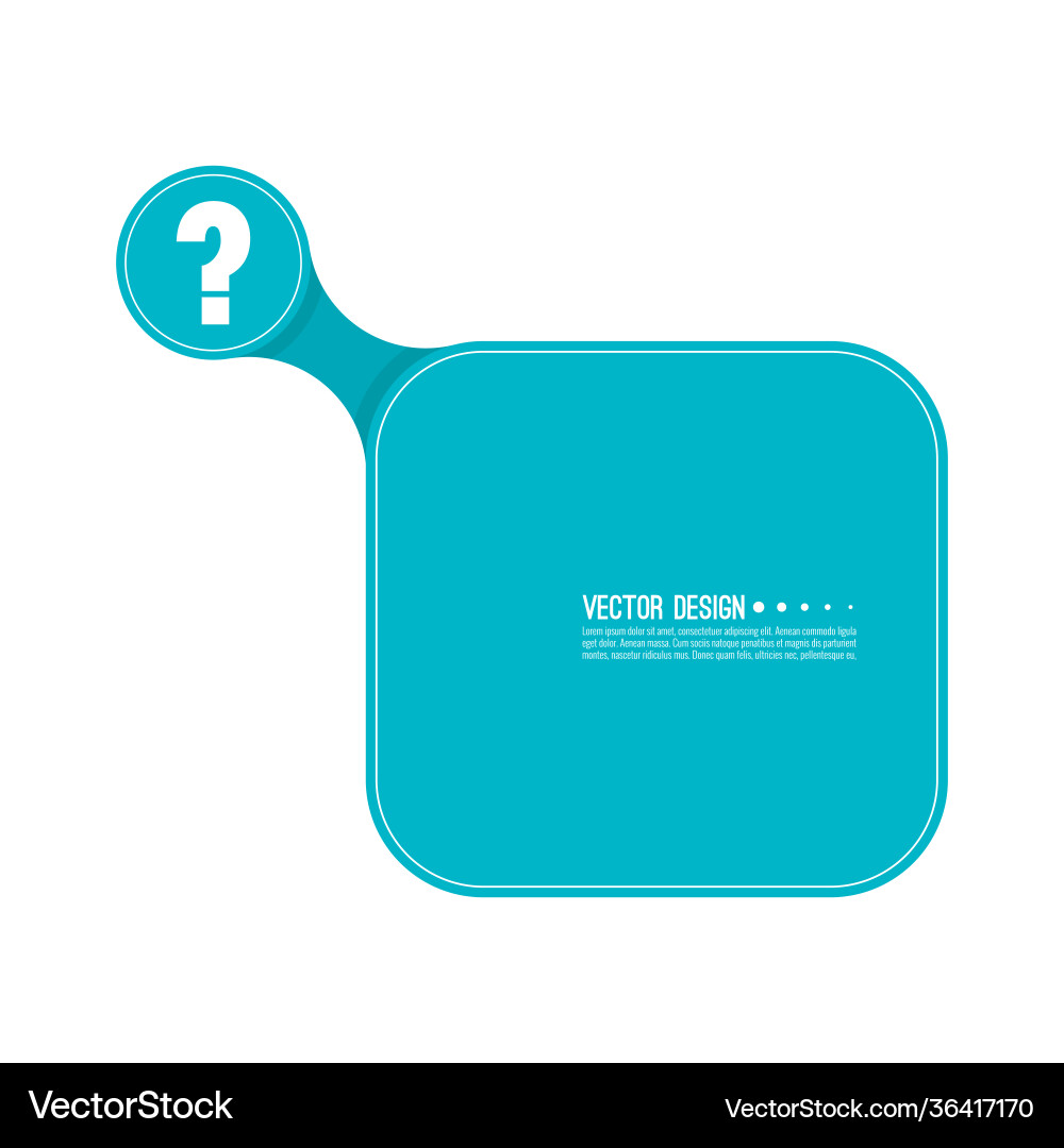 Question Mark Icon - Query Symbol vector image