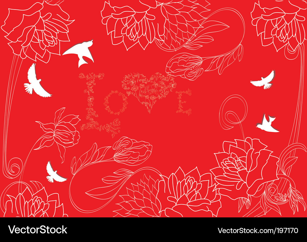 Red background Vector Image