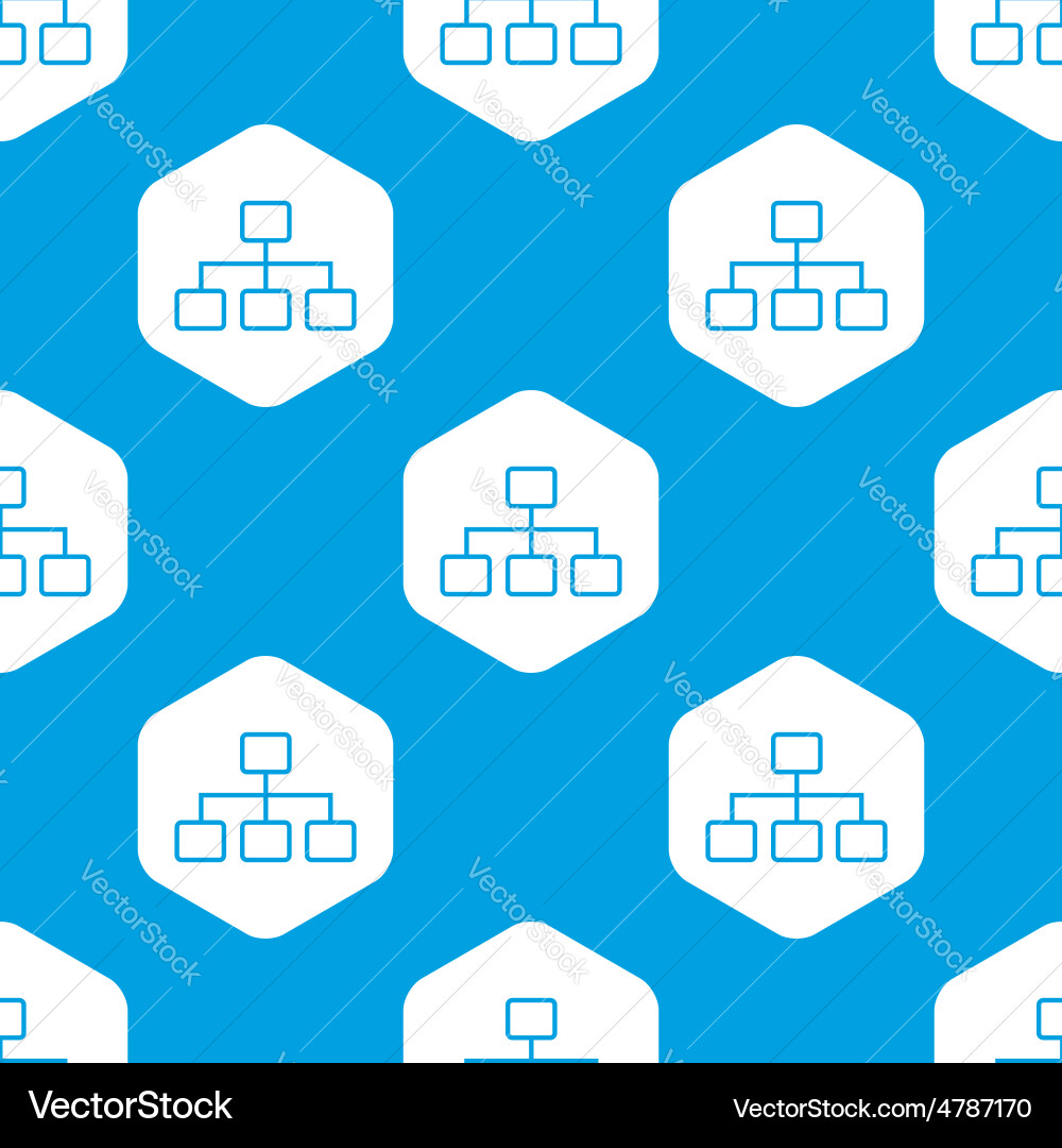 Scheme hexagon pattern vector image