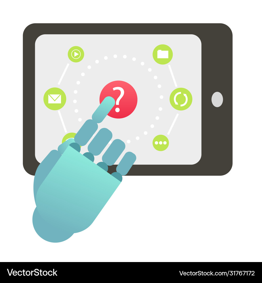 Chatting robot chatbot icon vector image