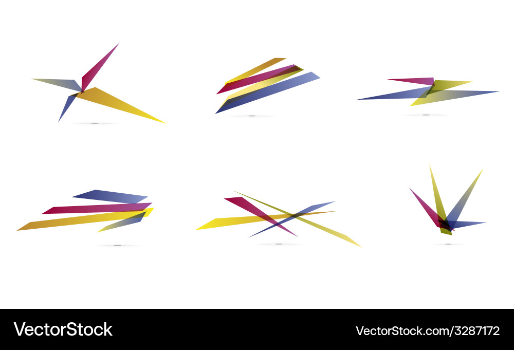Dynamic Color Lines vector image