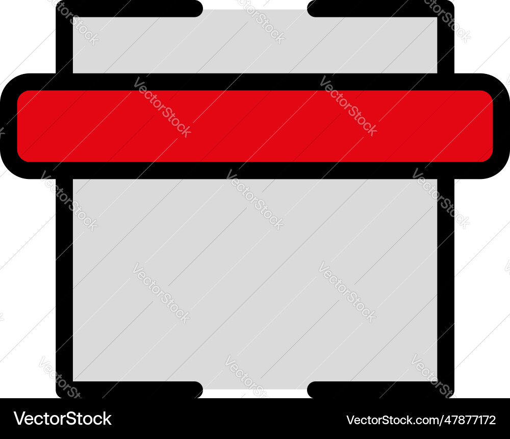 Quick response code icon flat Quick response code icon flat vector image