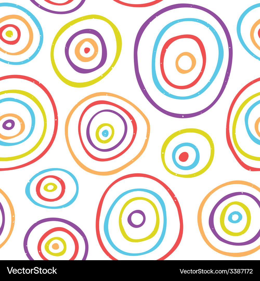 Retro Circle Pattern vector image