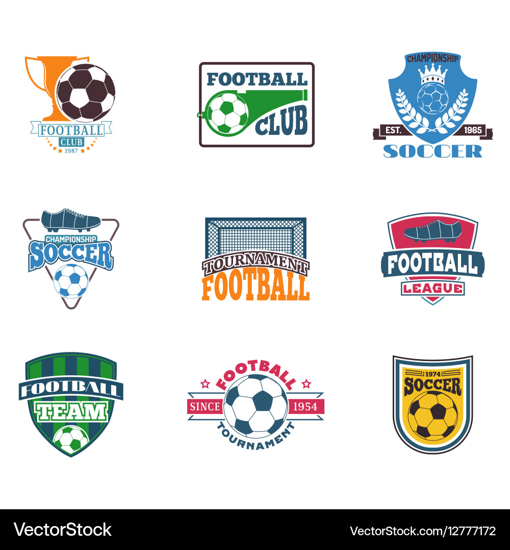 Soccer sign set Vector Image