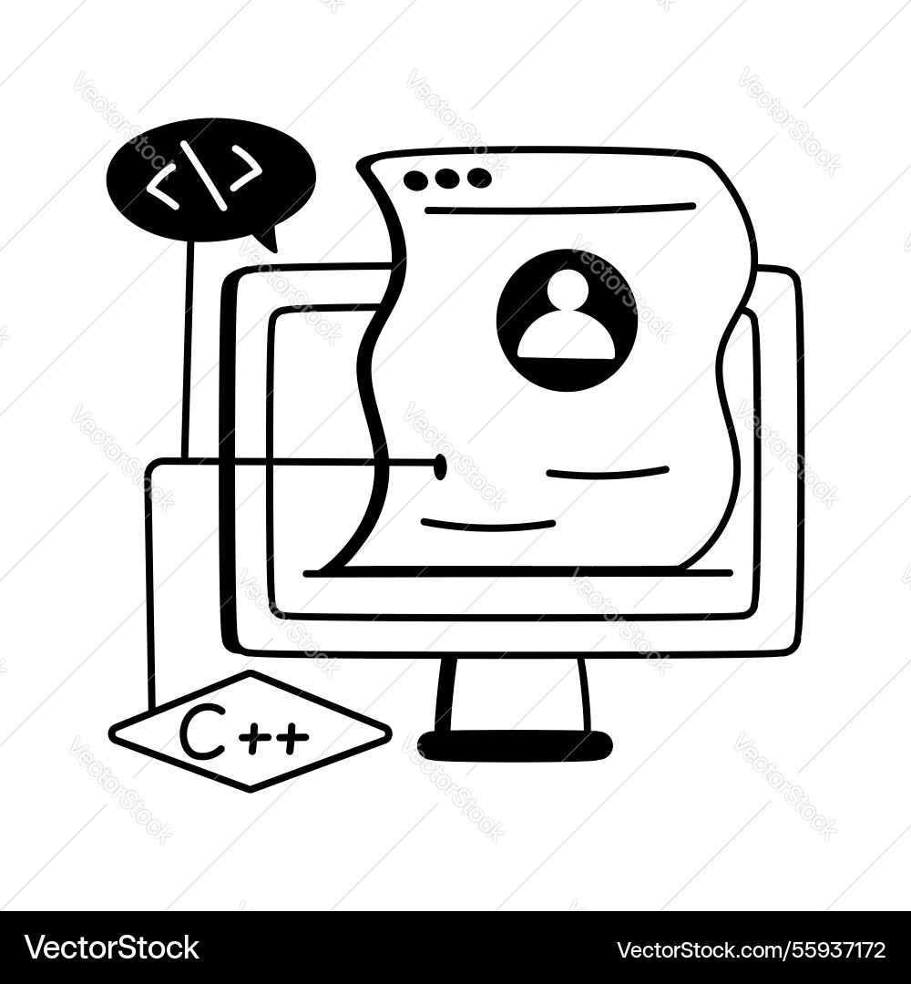 Web development vector image
