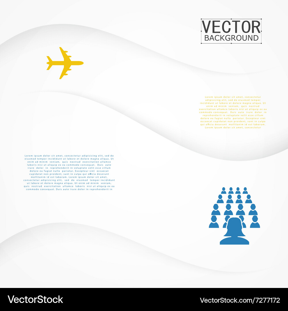 White background curve Vector Image