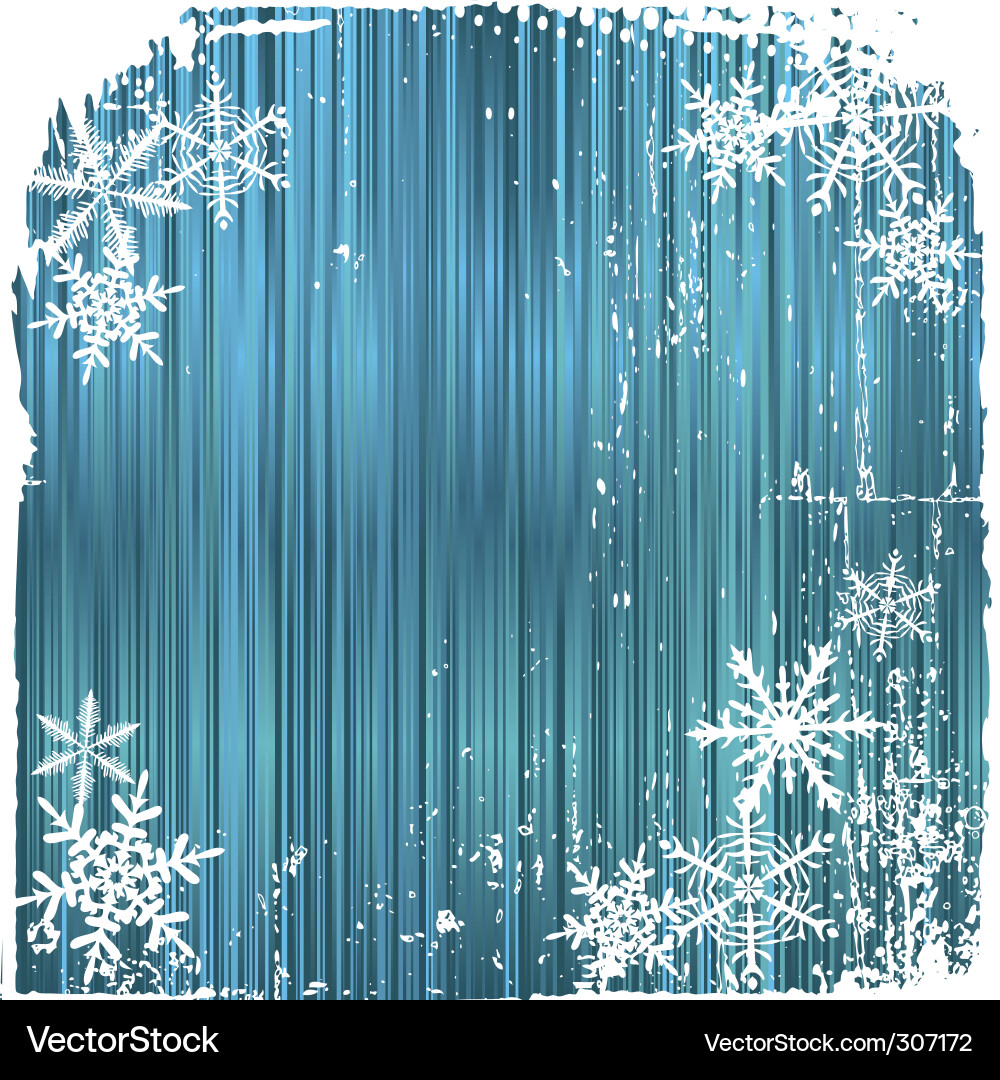 Winter Snowflake Background Vector Image