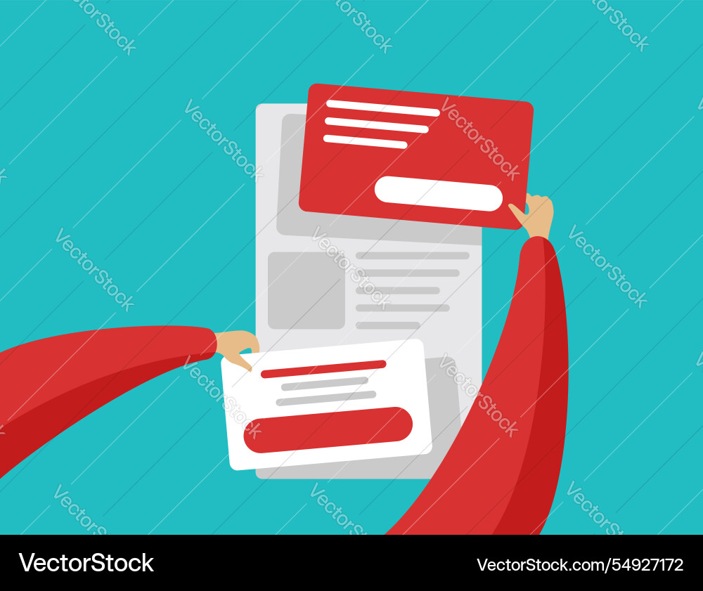 Zero-coding development - tools without coding vector image