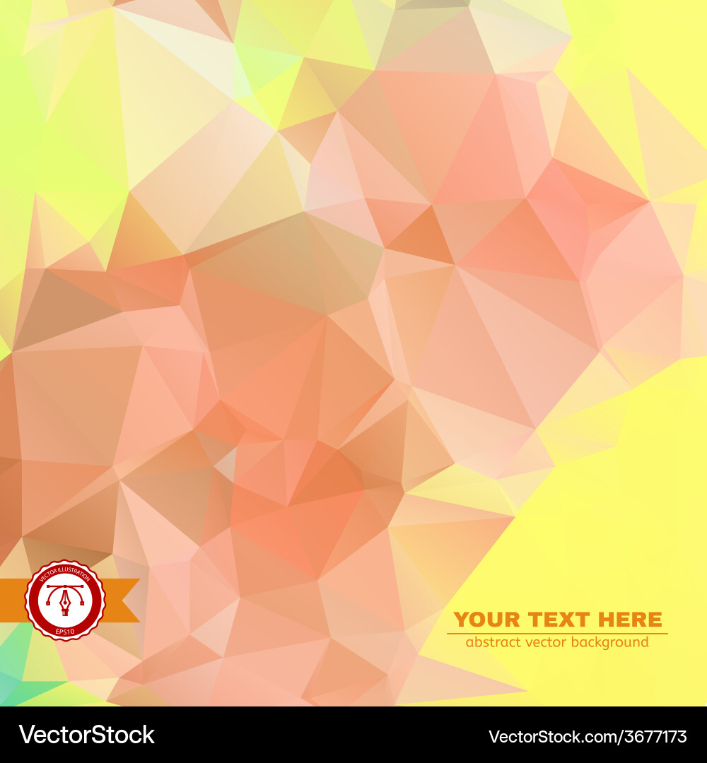 Abstract colorful triangles background Vector Image