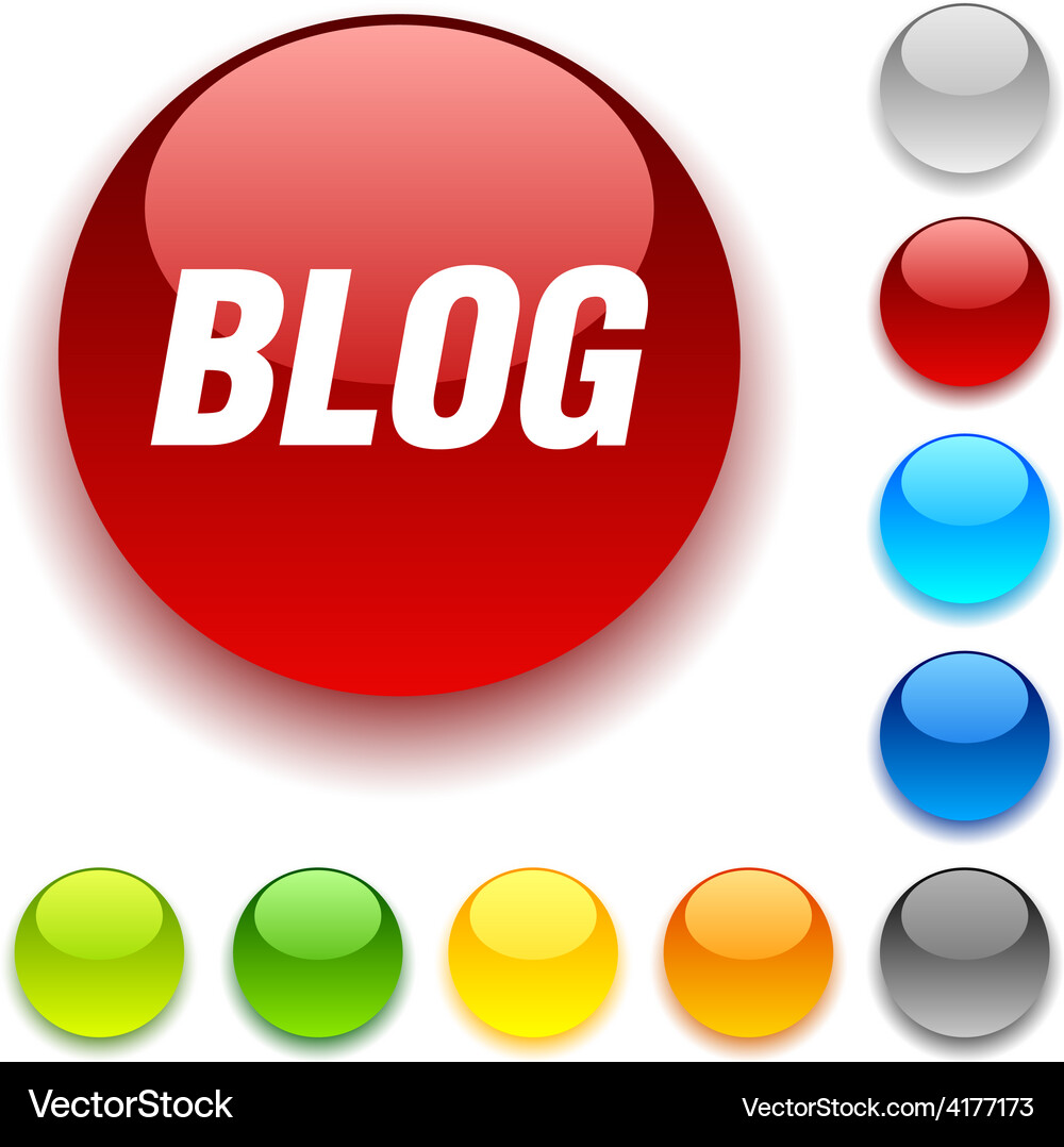 Blog button Vector Image
