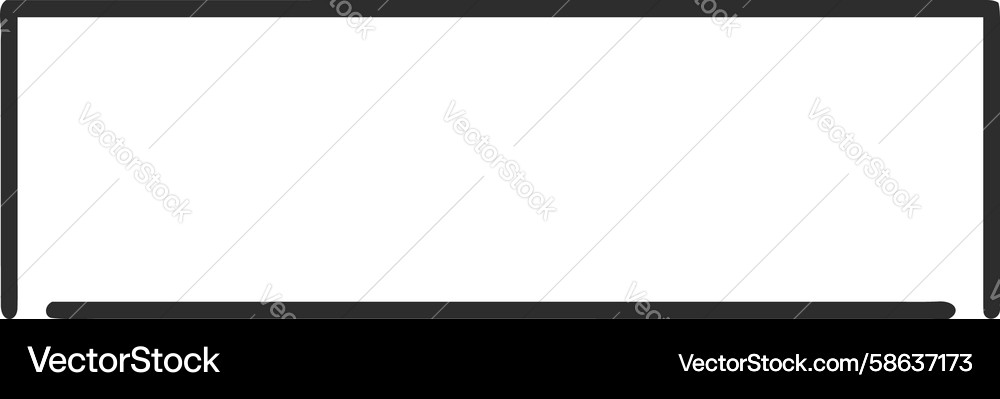 Clean Rectangular Frame Vector Image