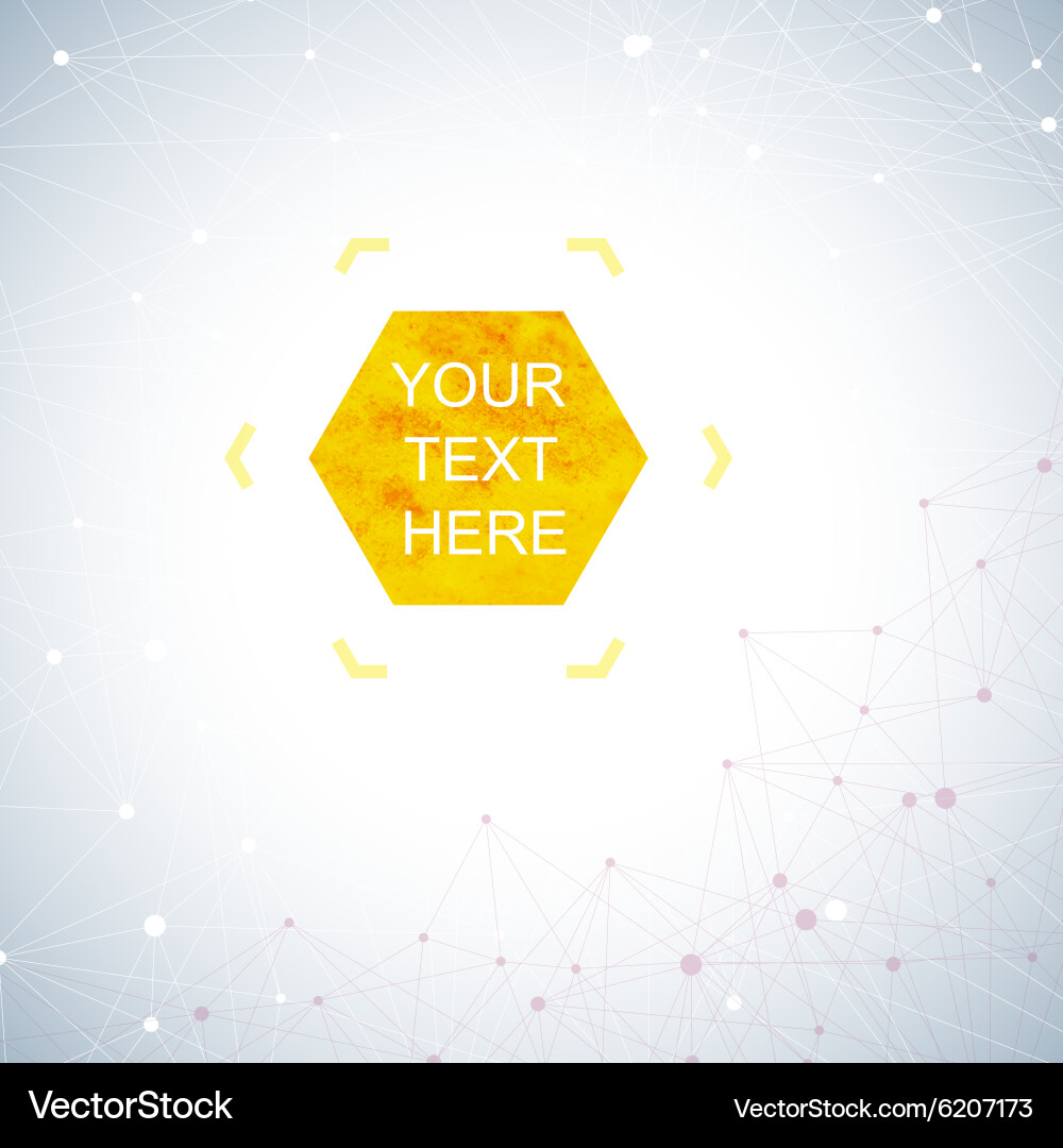 Geometric abstract background with connected lines vector image