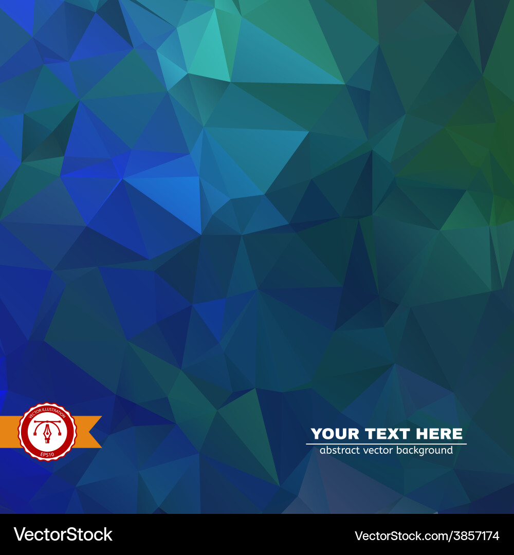 Abstract colorful triangles background vector image