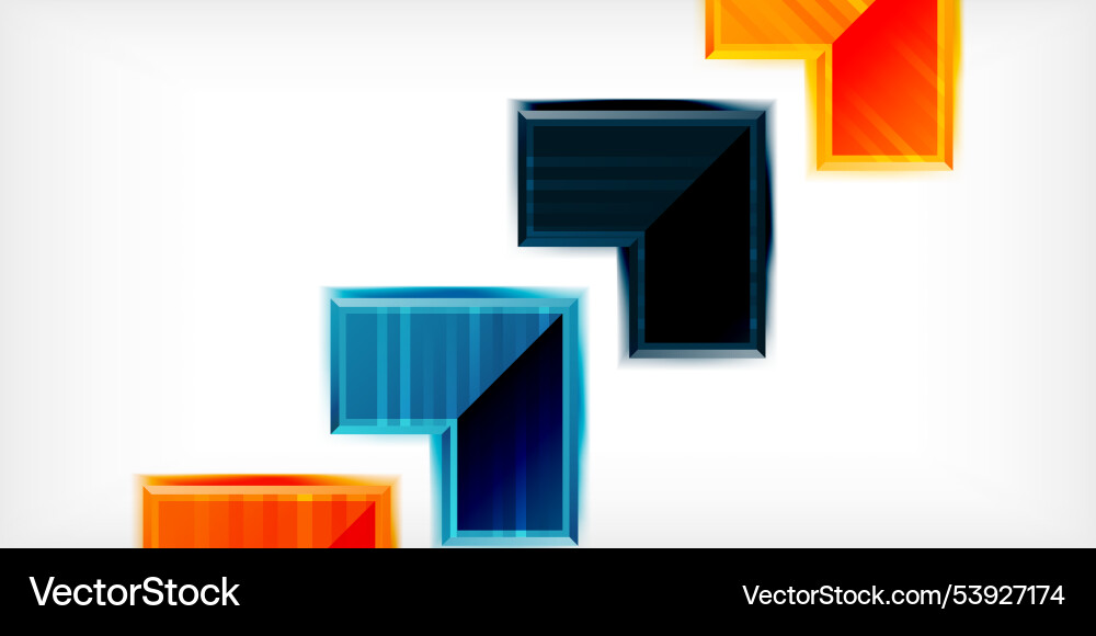 Arrow symbols created with 3d effects and line Arrow symbols created with 3d effects and line vector image