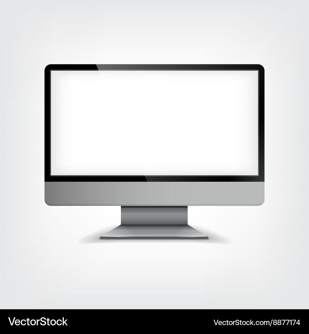Computer display graphic concept Vector Image