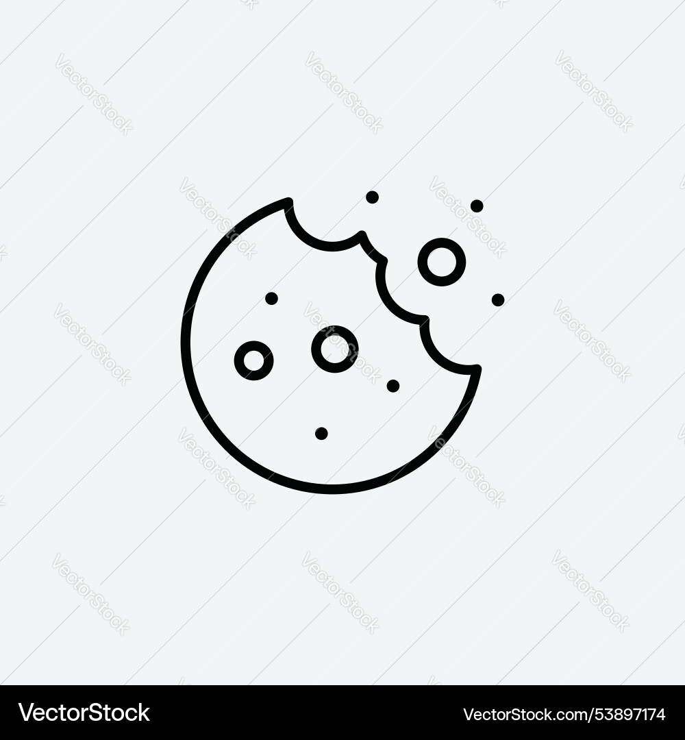 Cookie icon set Royalty Free Vector Image - VectorStock