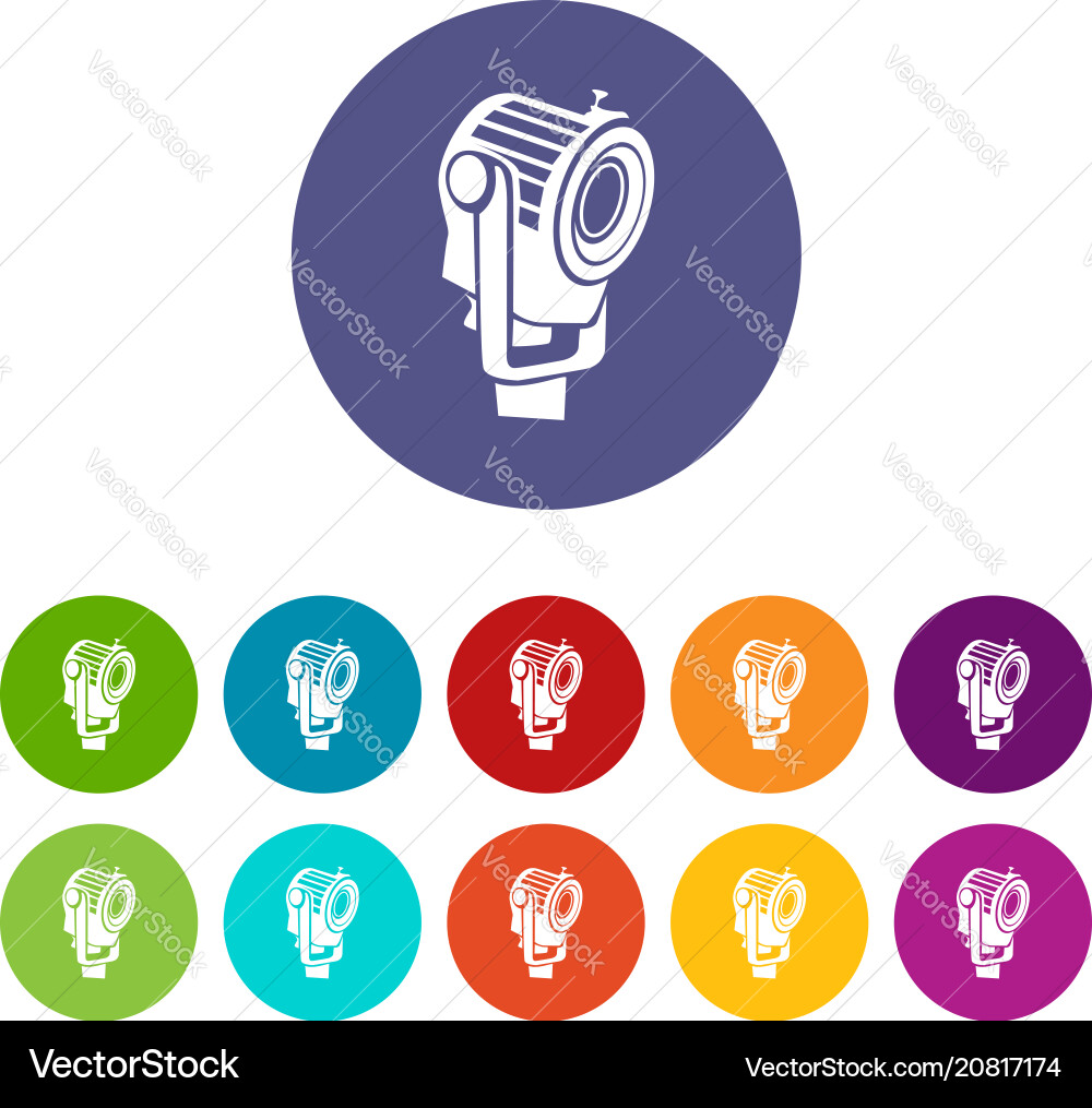 Floodlight icon in simple style Floodlight icon in simple style vector image