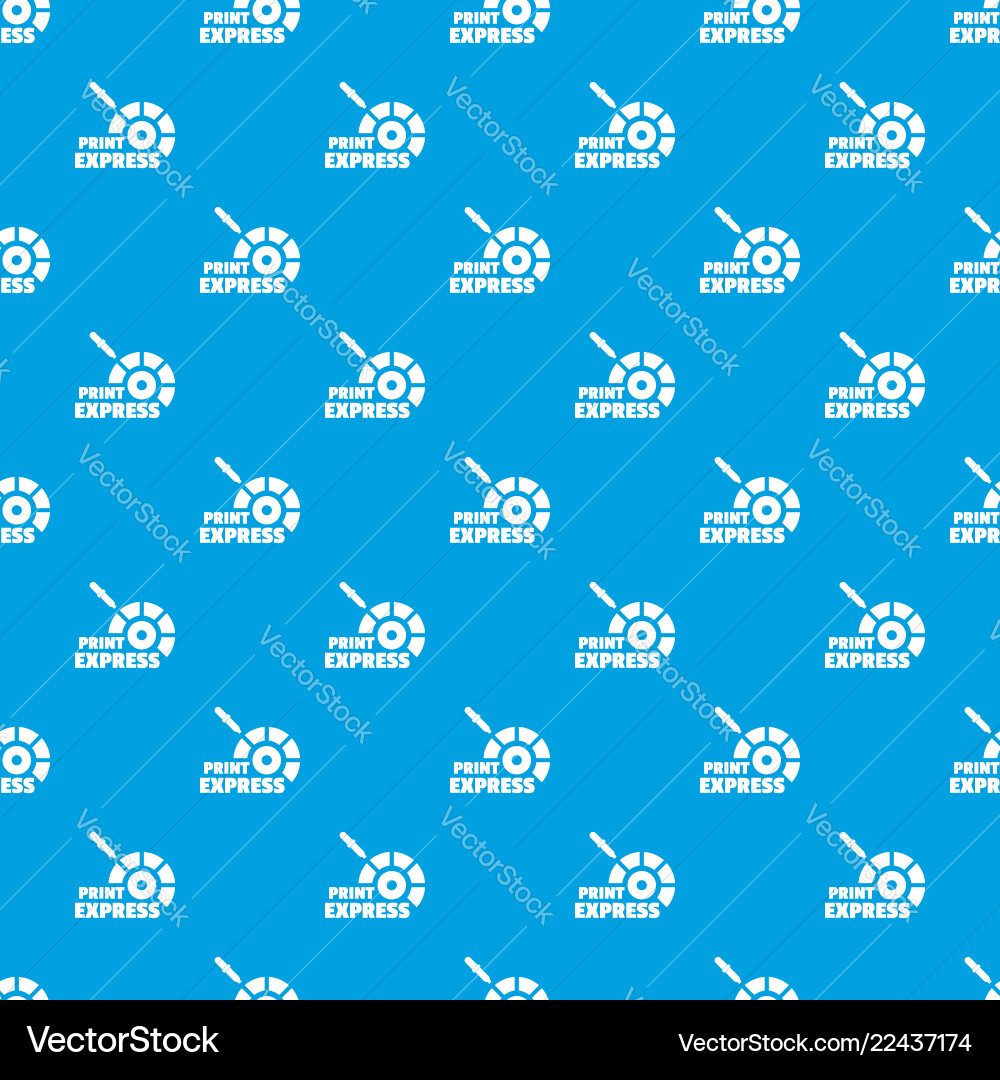 Print express pattern seamless blue Print express pattern seamless blue vector image