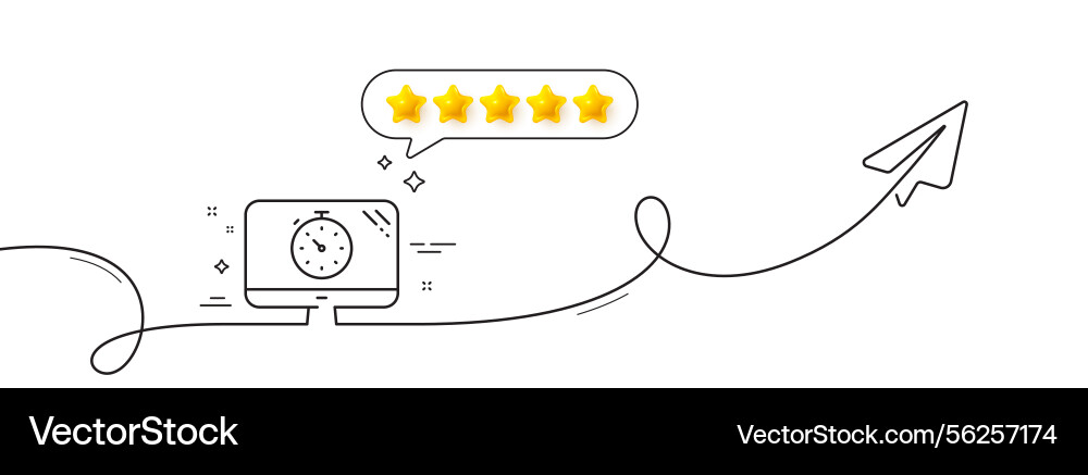 Seo timer line icon search engine optimization Seo timer line icon search engine optimization vector image