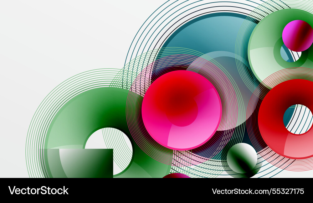 Abstract composition of overlapping circles Abstract composition of overlapping circles Vector Image