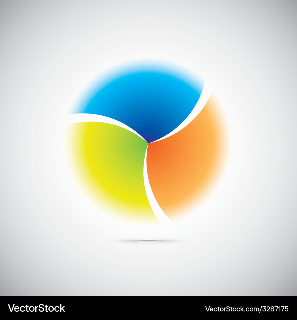 Abstract Geometric Circle Pattern vector image