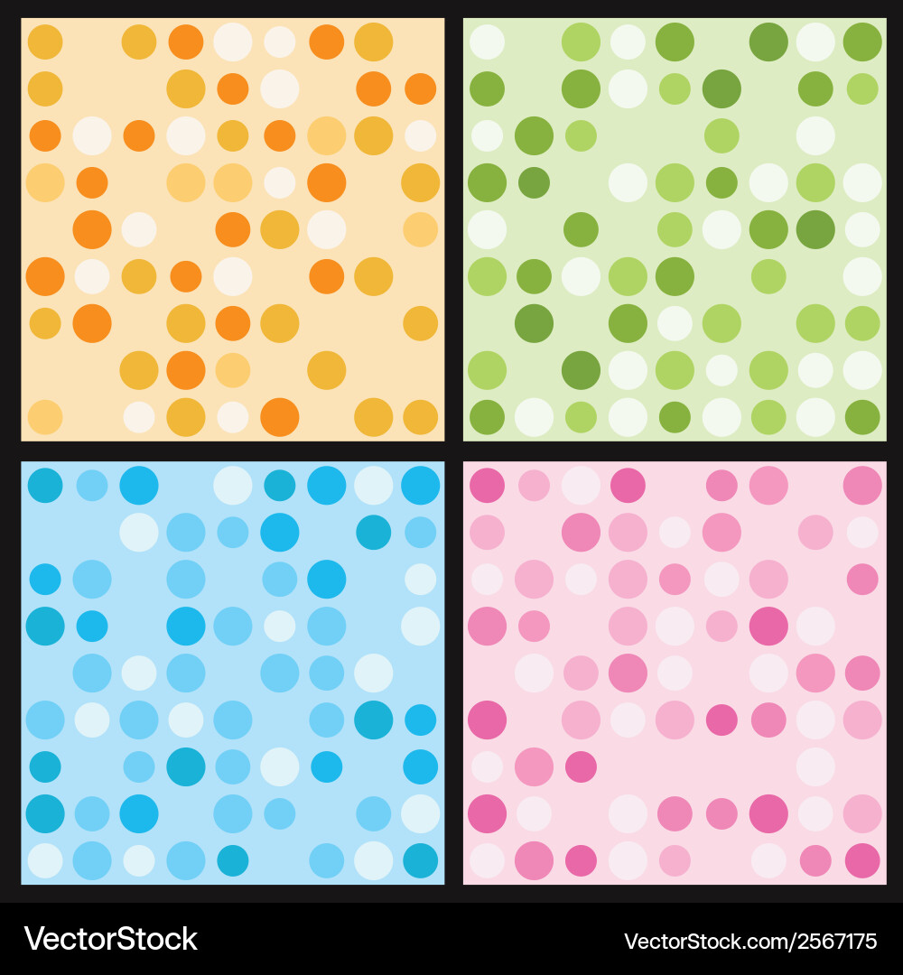 Circles seamless pattern vector image