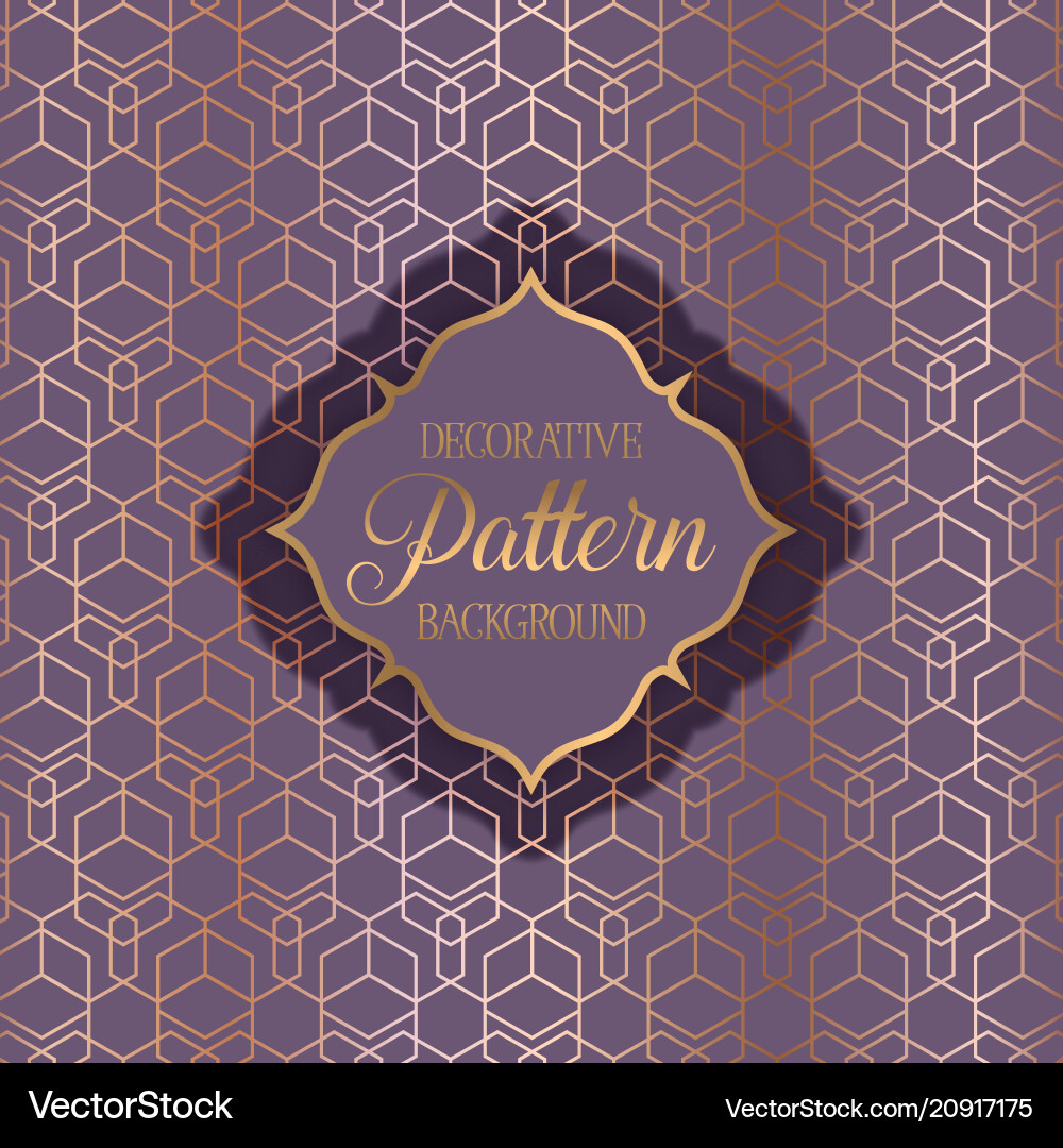 Decorative pattern background vector image