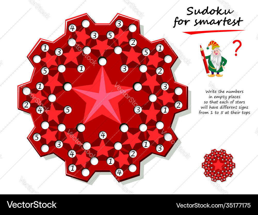 Logic sudoku Puzzle Spiel für smartest schreiben Logic sudoku Puzzle Spiel für smartest schreiben vektorbild