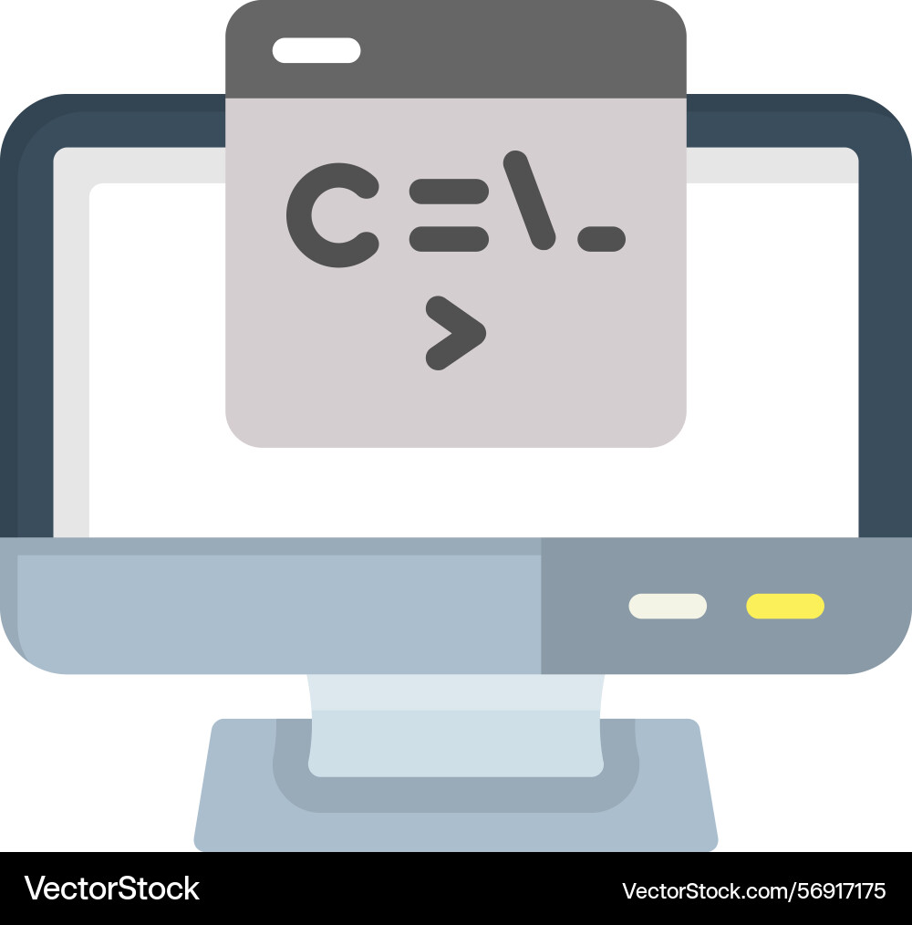 Programming language icon vector image