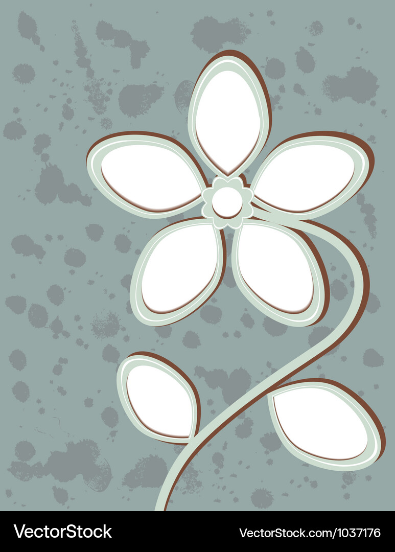 Abstract flower with space for text Vector Image