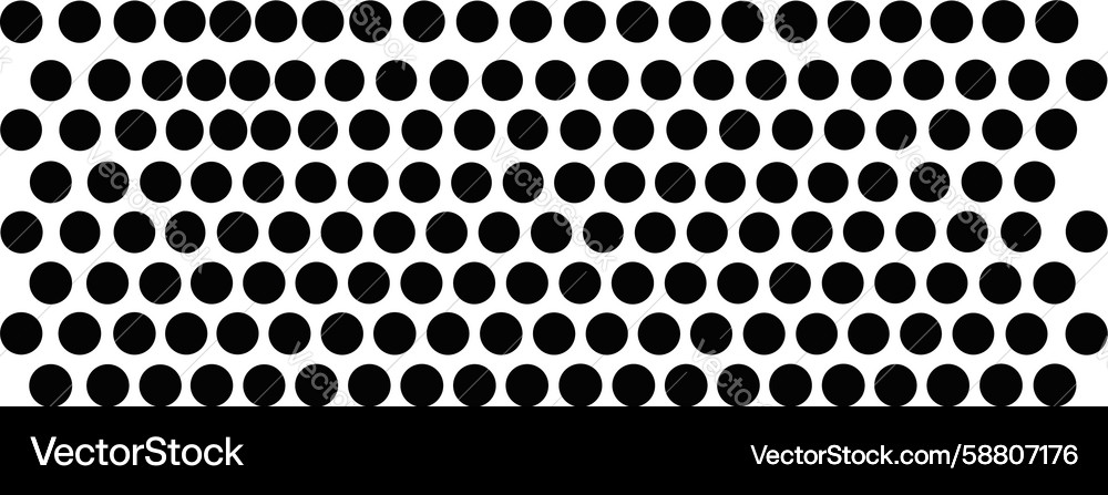 Black halftone dot grid pattern design generative Vector Image