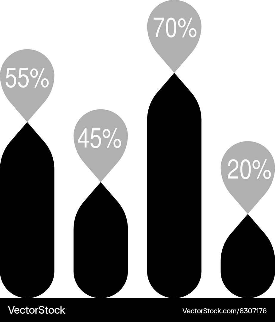 Business data graph chart analytics Vector Image