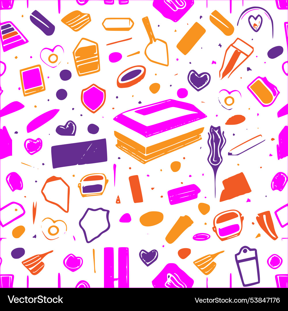 Coffin abstract pattern seamless Vector Image