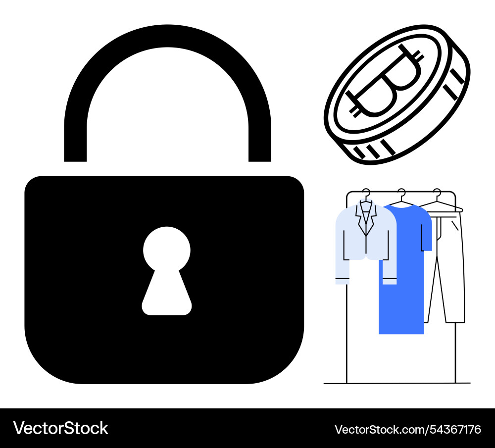 Simplified visual representation of security Simplified visual representation of security Vector Image