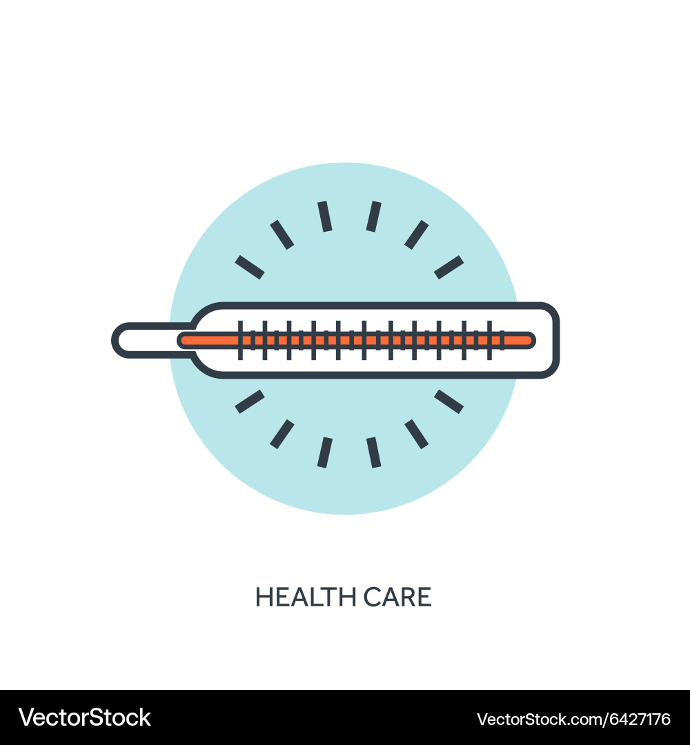 Thermometer temperature vector image