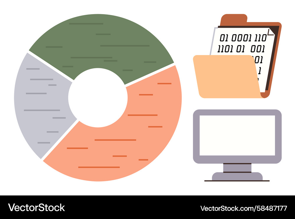 Data Analysis & Visualization Tools Vector Image