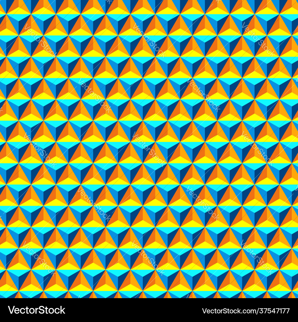 Seamless pattern with triangles and pyramids Seamless pattern with triangles and pyramids vector image