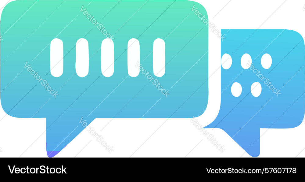 Audio waveform message icon sound-based vector image