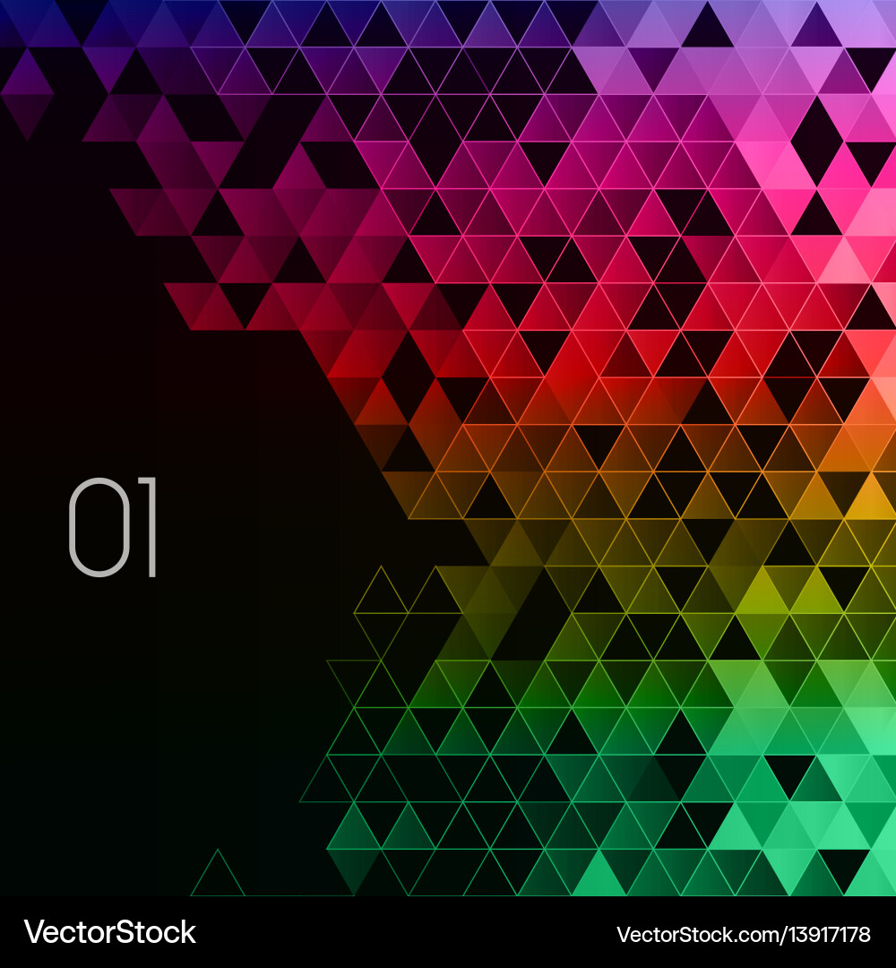 Geometric Triangle Pattern Vector Image
