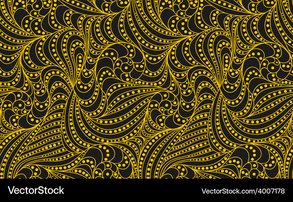 Golden Line Wave Pattern Vector Image