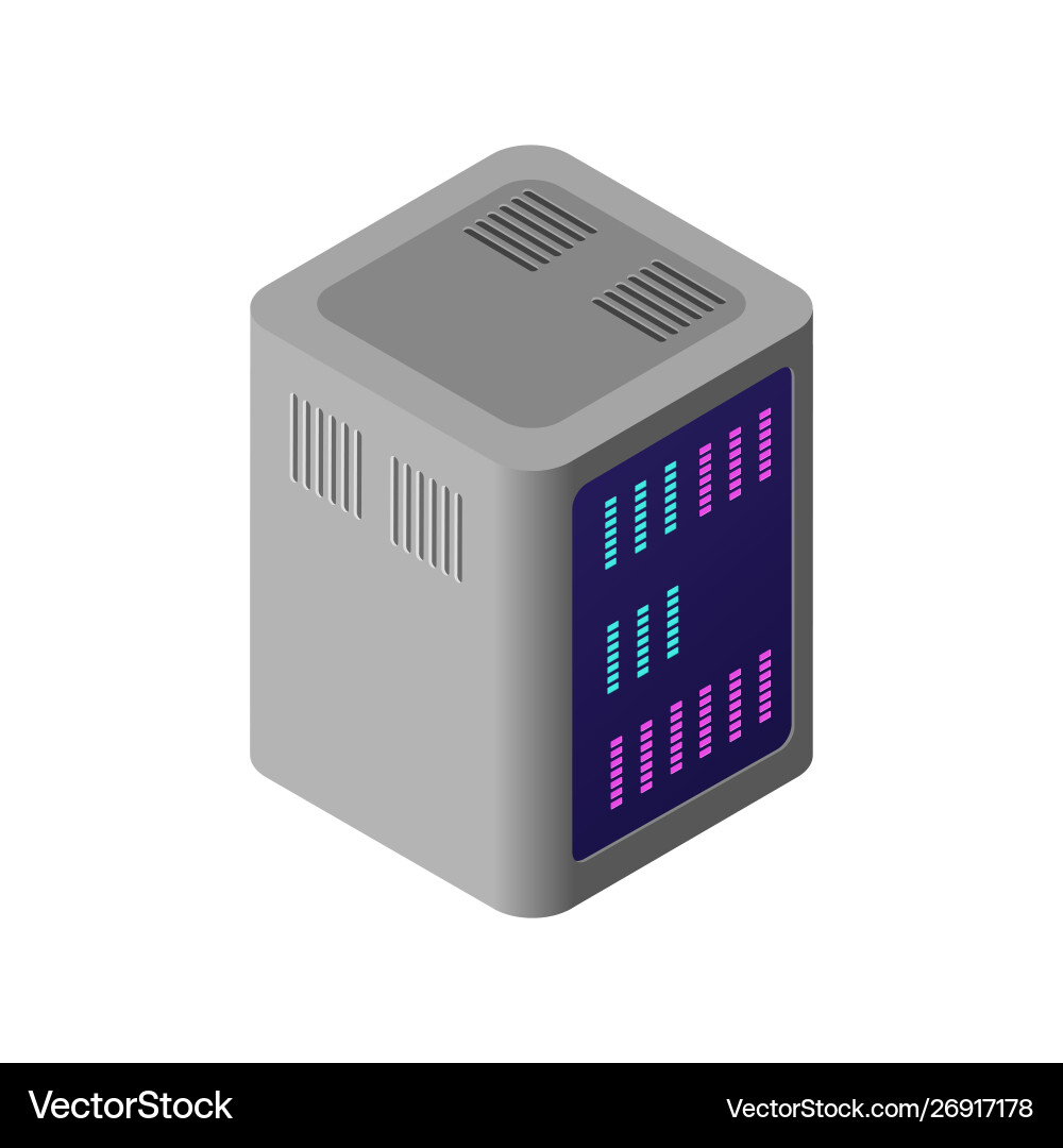 Isometric 3d computer Isometric 3d computer vector image