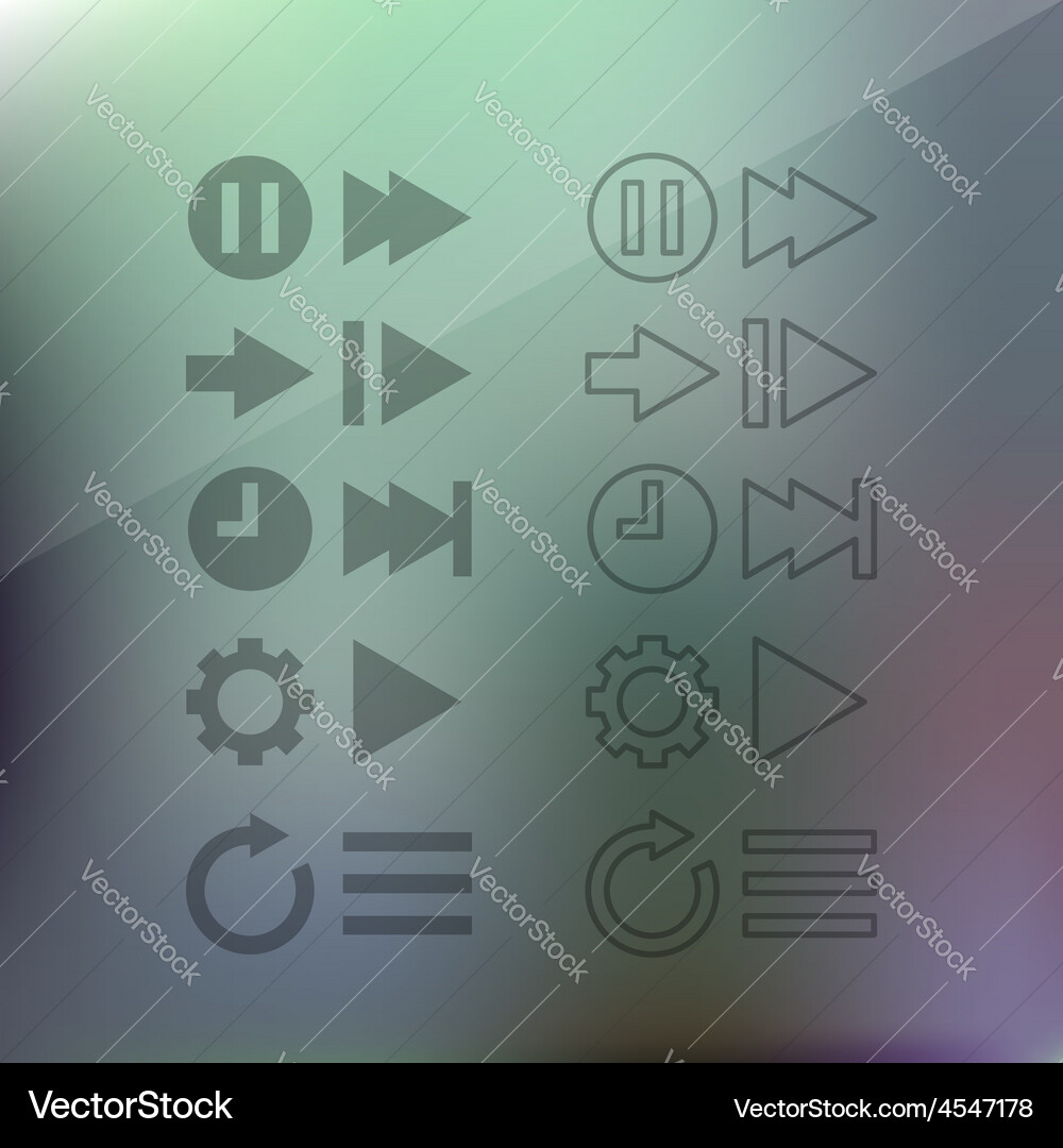 Thin line icons for web and mobile Vector Image