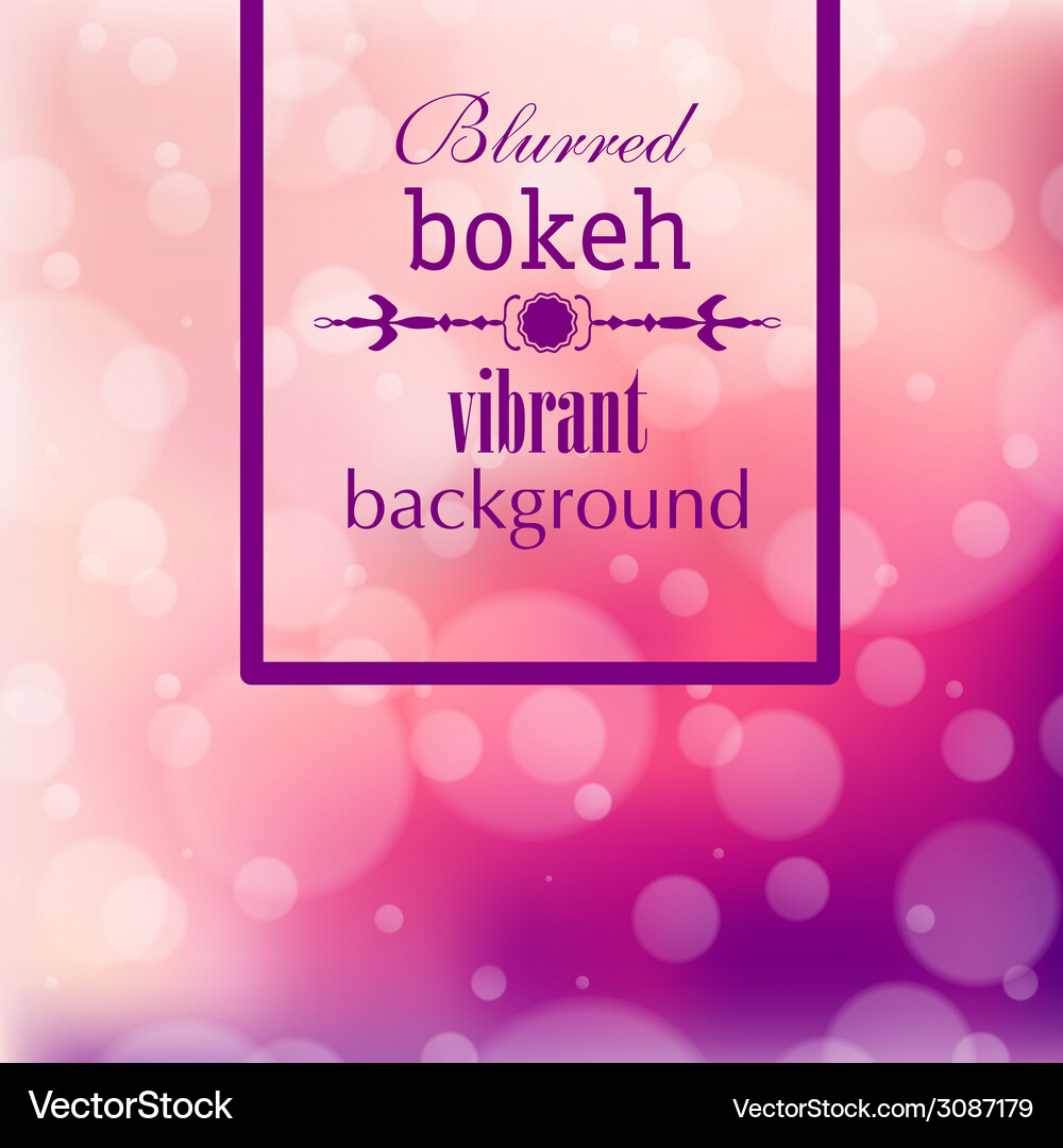 Abstract Bokeh Bright Color Background Vector Image